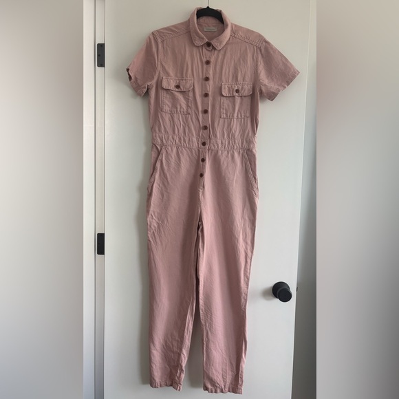 Outerknown S.E.A. Suit / Button-Up Jumpsuit - Pink, Small - Picture 1 of 2